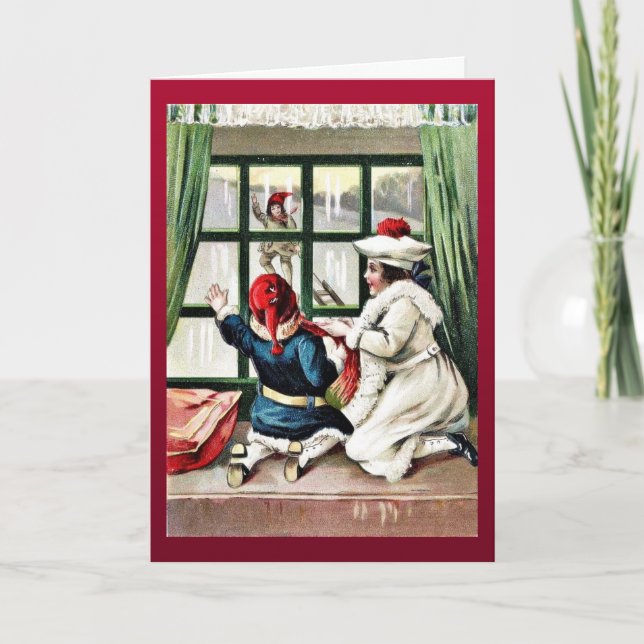 Good Old Christmas Holiday Card (Front)
