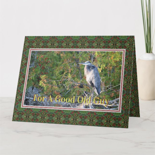 Good Old Guy Happy Birthday Card (Front)