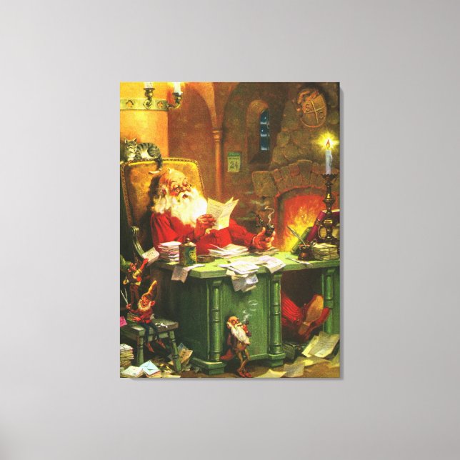 Good Old Santa Claus Canvas Print (Front)