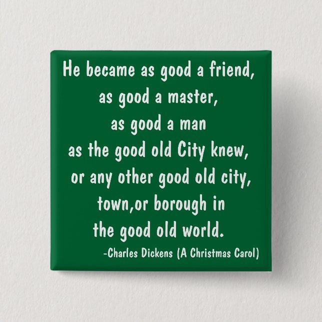 Good Old - The Scrooge Series 15 Cm Square Badge (Front)