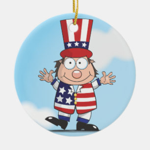 Good Old USA Ceramic Tree Decoration