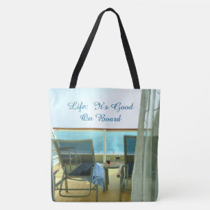 Good On Board Custom Nautical Tote Bag