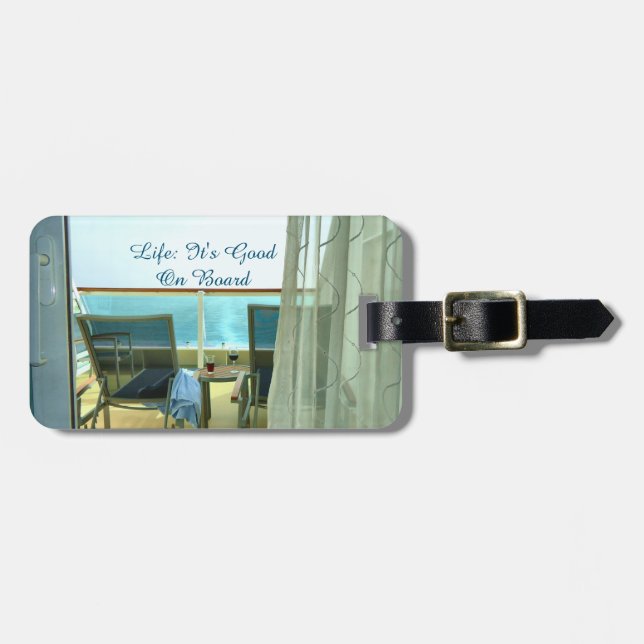 Good On Board Personalised Luggage Tag (Front Horizontal)