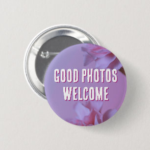 Good Photos Welcome Floral festival pin