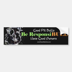 Good Pit Bulls bumper sticker