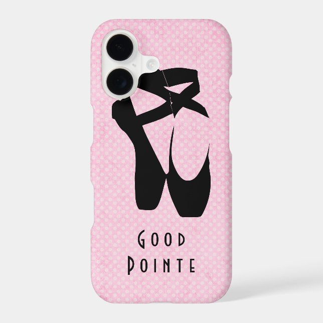 Good Pointe Black Ballet Shoes En Pointe (Back)
