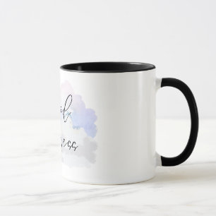 Good Progress Motivational Watercolor Heart Mug