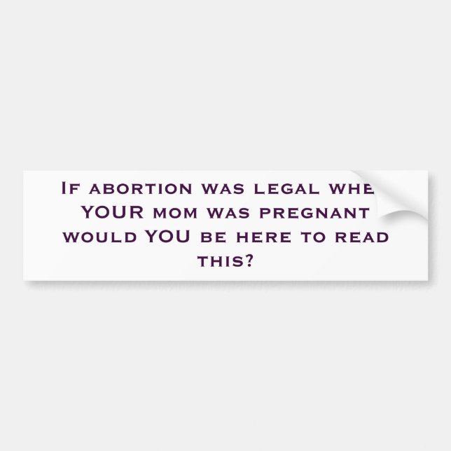 Good Question Bumper Sticker (Front)