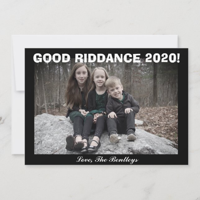 GOOD RIDDANCE! HOLIDAY CARD (Front)