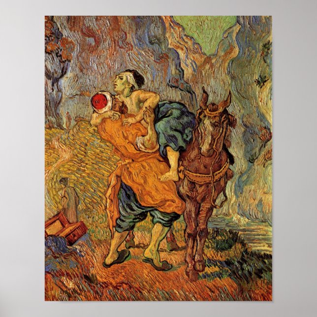 Good Samaritan (after Delacroix), Vincent van Gogh Poster (Front)