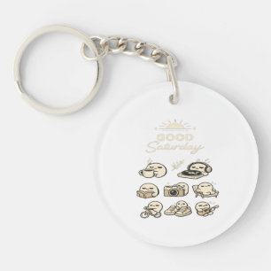 GOOD SATURDAY Cosy Weekend Vibes LUNIO™ Minima Key Ring