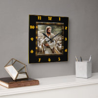 Good Shepherd John 10:7 Peaceful Shepherd Scene