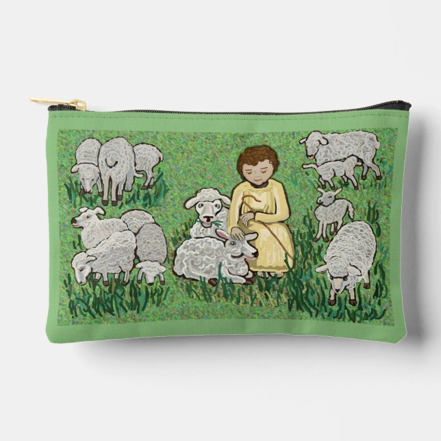 Good Shepherd prayerbook rosary Accessory Pouch (Front)