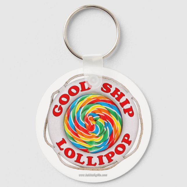 Good Ship Lollipop... Key Ring (Front)