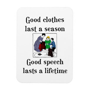 Good Speech School Saying Flexi Magnet