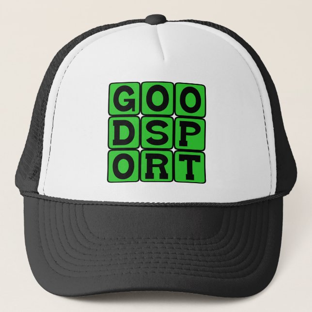 Good Sport, Honorable Opponent Trucker Hat (Front)