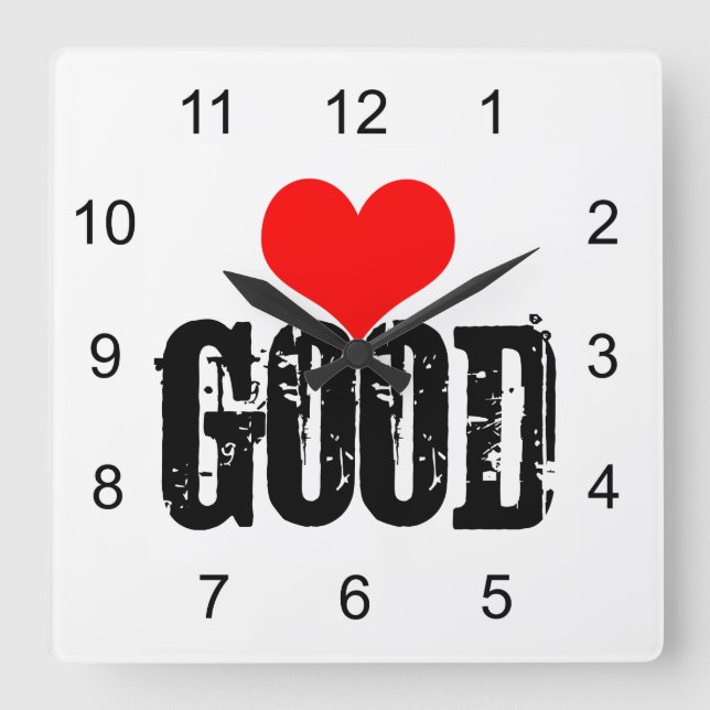 Good Square Wall Clock (Front)