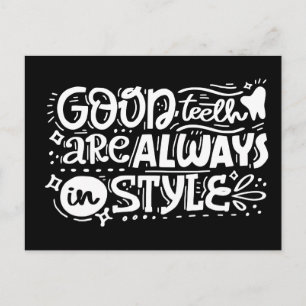 Good Teeth Are Always In Style Postcard