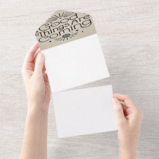 Good Things Are Coming All In One Invitation