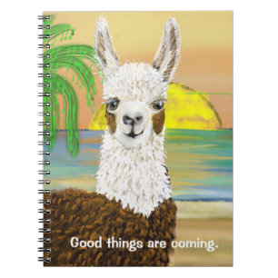 Good Things Are Coming Mama Llama Notebook