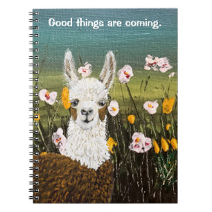 Good Things Are Coming Mama Llama Notebook