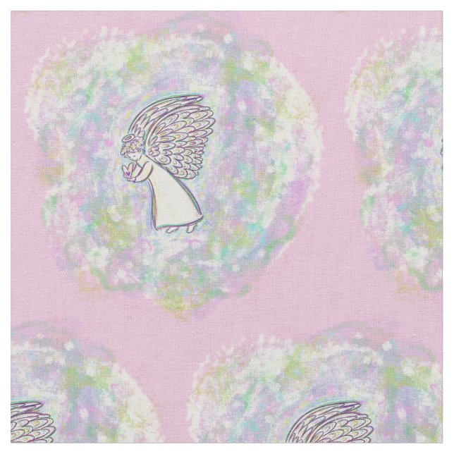 Good Things Guardian Angel Fabric Art Material (Close Up)