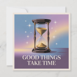 Good Things Take Time Holiday Card