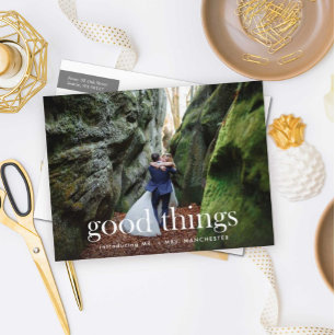 Good Things to Celebrate Wedding Announcement