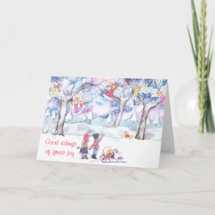 Good tidings of great joy holiday card