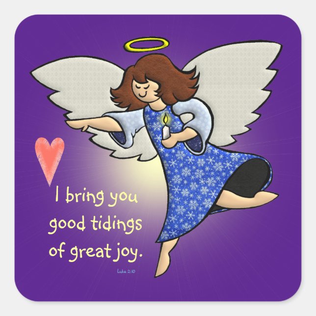 Good Tidings of Great Joy Square Sticker (Front)