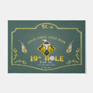 Good Time Cold Beer Mat, Golf Doormat