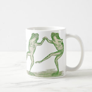 Good Time Frogs Dance Vintage Coffee Mug
