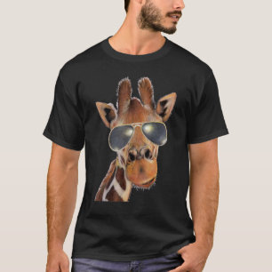 Good Time Giraffe Wearing Sunglasses T-Shirt