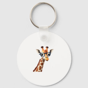 Good Time Hipster Giraffe T-Shirt Men's Women's Ch Key Ring