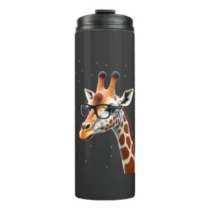 Good Time Hipster Giraffe T-Shirt Men's Women's Ch Thermal Tumbler