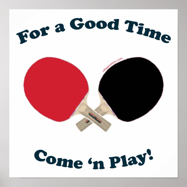 Good Time Ping Pong Poster (Front)