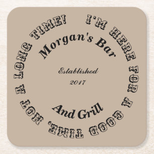 Good Time Square Novelty Coaster