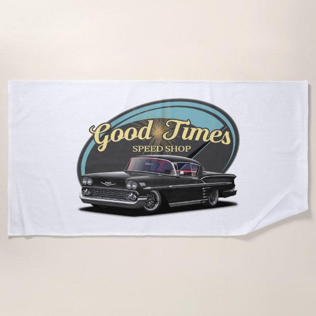 Good Times Custom Car Beach Towel (Front)