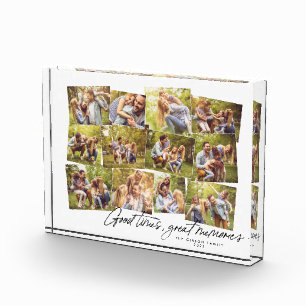 Good times great memories 12 photo family collage