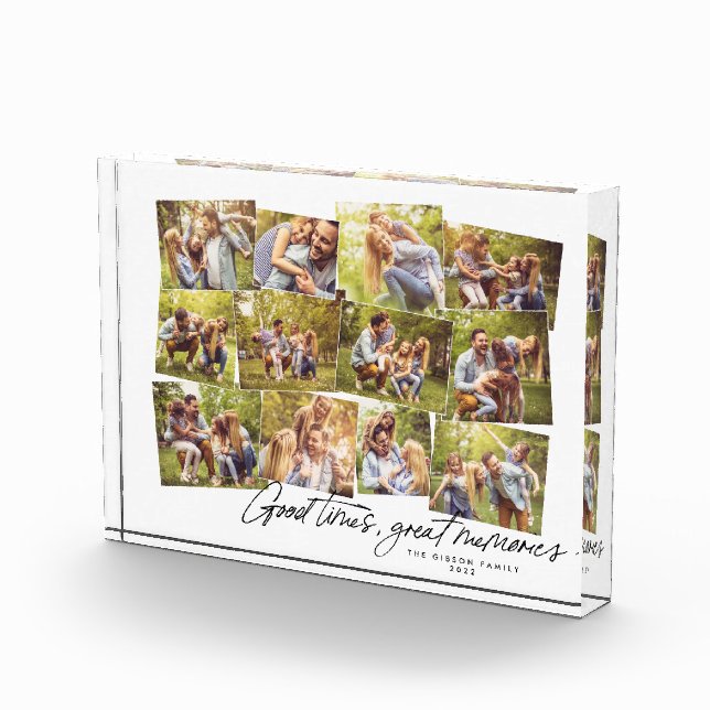 Good times great memories 12 photo family collage (Right)