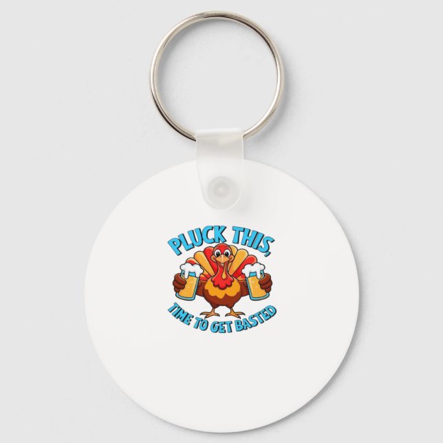 Good Times Happy Thamksgiving Classic T-Shirt Key Ring (Front)