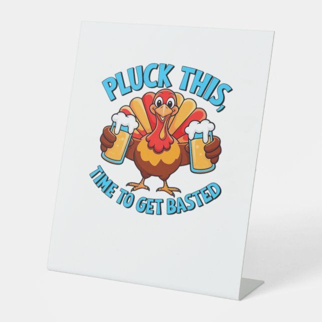 Good Times Happy Thamksgiving Classic T-Shirt Pedestal Sign (Front)