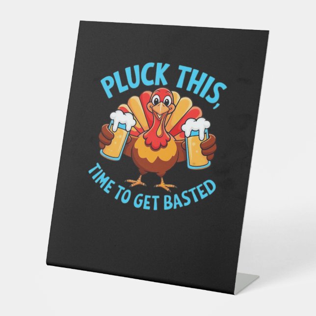 Good Times Happy Thamksgiving Classic T-Shirt Pedestal Sign (Front)