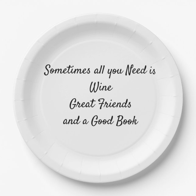 Good Times Paper Plate (Front)