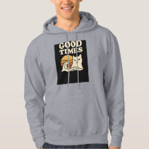 Good Times Retro Hoodie – Vintage Positive Vibes