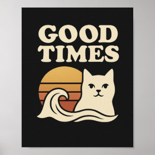 Good Times Retro Poster – Vintage Wall Art