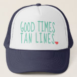 Good Times Tan Lines Summer hat girls<br><div class="desc">cute hat for the summer for girls</div>