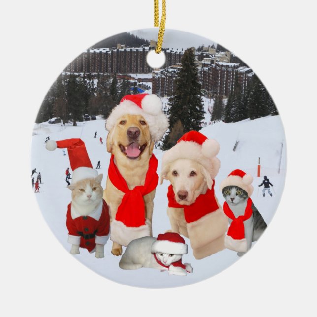 Good Times Together Ceramic Tree Decoration (Front)