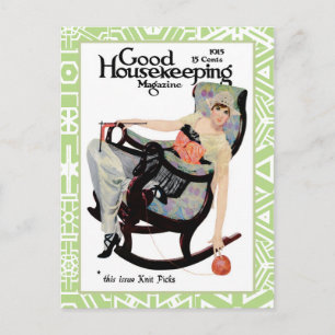 "GOOD TO BE KNIT PICKY" FASHION GIRL POSTCARD