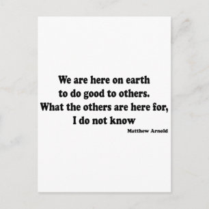 Good to Others quote Postcard